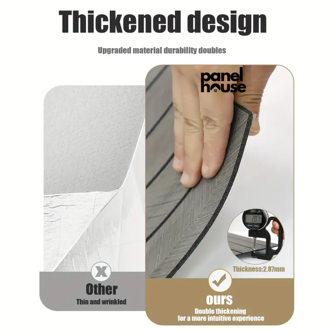 Pannelli Murali a Doghe Effetto Legno 3D, Autoadesivi, Rimovibili, Impermeabili Acquista 1, Ottieni 6 Pannelli Premium a Soli 7€! (30cm x 60cm)