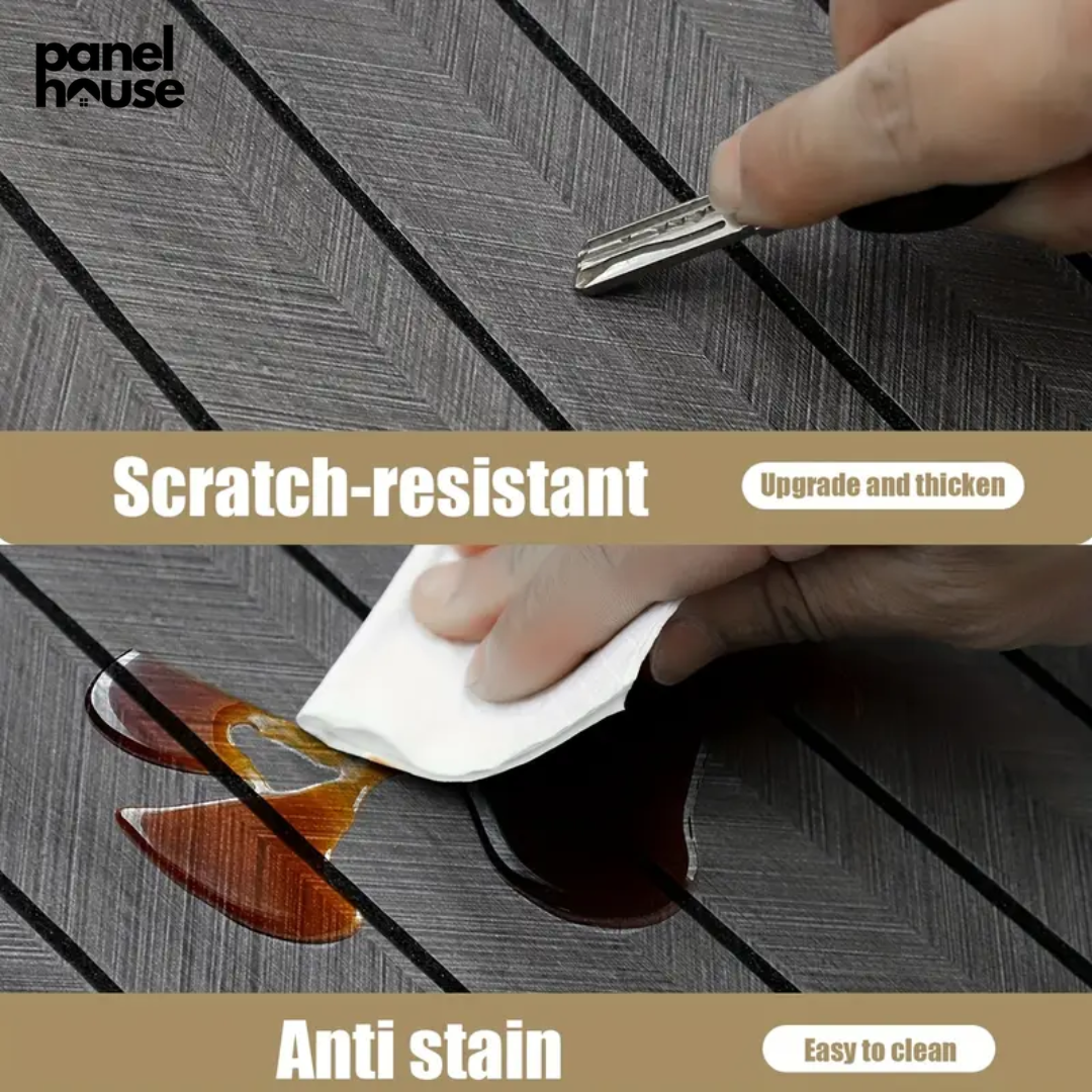 Pannelli Murali a Doghe Effetto Legno 3D, Autoadesivi, Rimovibili, Impermeabili Acquista 1, Ottieni 6 Pannelli Premium a Soli 7€! (30cm x 60cm)