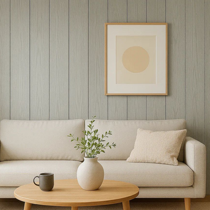 Pannelli murali piatti effetto legno in WPC