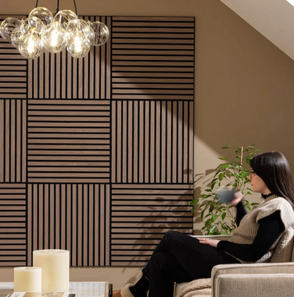 Pannello acustico da parete quadrato in legno, 60x60 cm, disponibile in vari colori