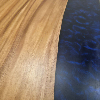 Tavolo da pranzo in noce indiano massello con bordo vivo 239 cm x 91 cm